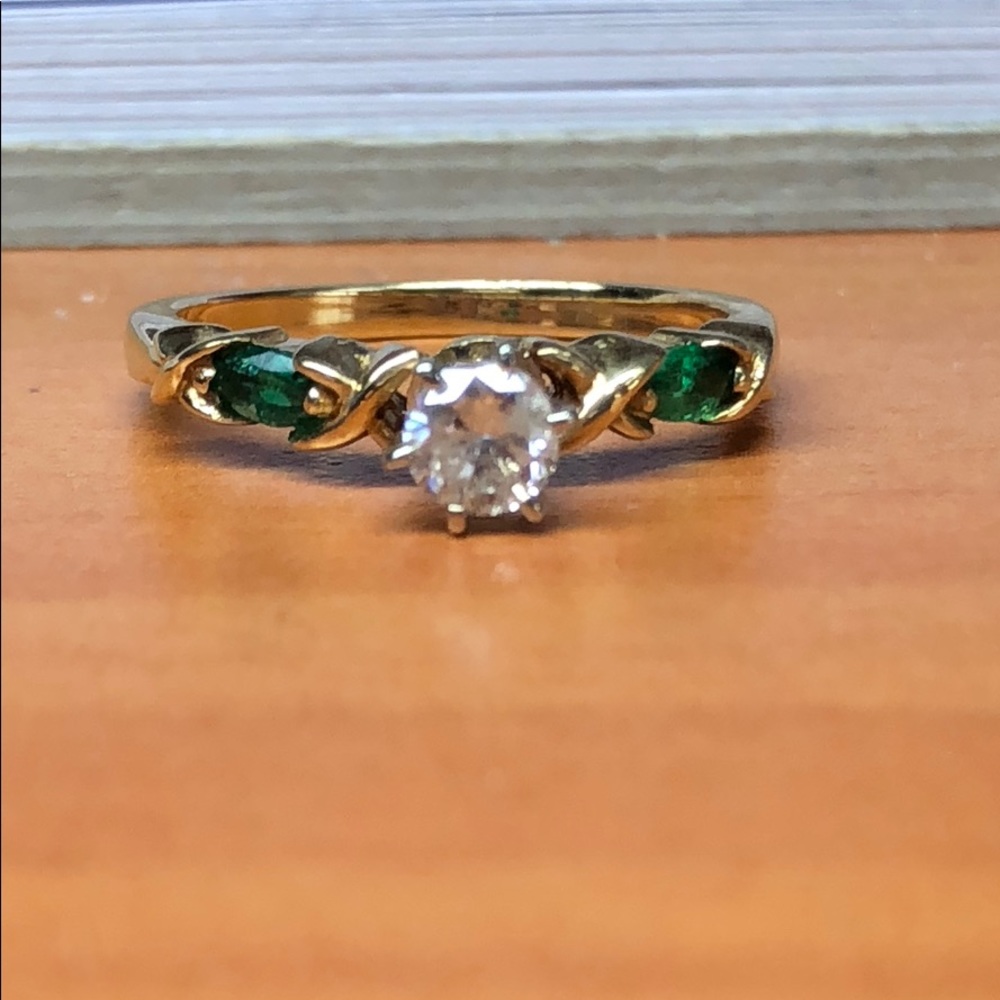 14kt Gold Diamond Engagement Ring